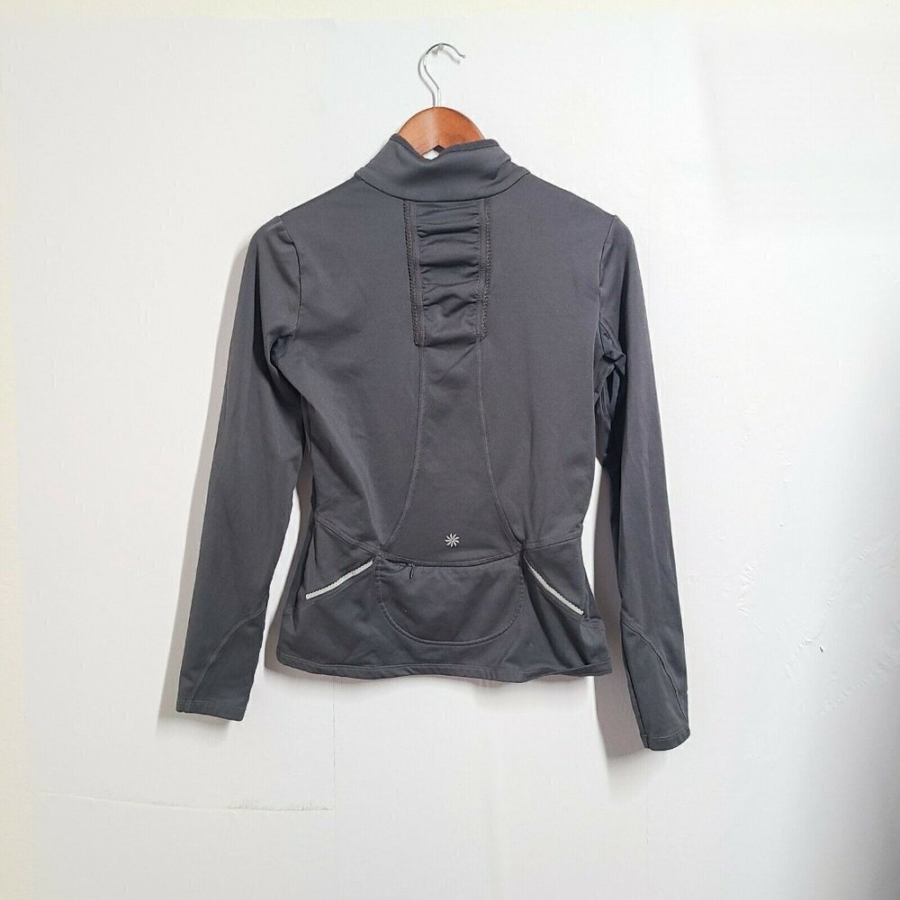 Athleta Women's Athletic Jacket Lightweight Pullover Quarter Zip Gray Size Small - Picture 4 of 9